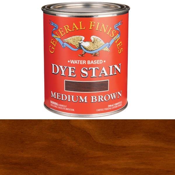Water Based Dye - Color:Medium Brown - Size:1 Quart